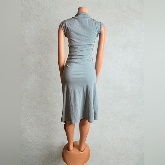 OGL Mockneck Tucks Midi Dress NWT SIZE S/P - Picture 4 of 6